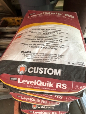 Image of LevelQuick RS floor level product for use in tile and flooring jobs to produce a superior result. Image Copyright © 2023 Brad Larkin